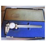 helios fowler dial caliper w/case