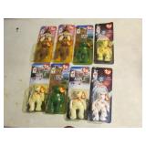 8 ty beanie babies in packages