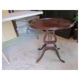 antique mersman music lamp table