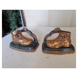 metal shoe bookends