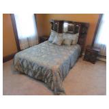 5 pc bedroom suit w/mattress & boxspring