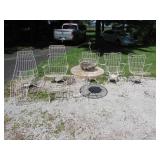 6 pc metal patio furniture set