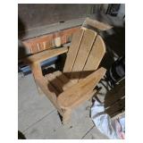 kids pine adirondack chair