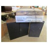 panasonic stereo/record player w/speakers