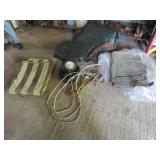 tarp,cords & items