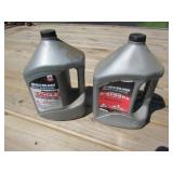 2 half jugs of oil