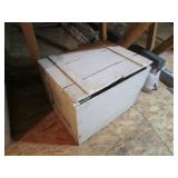 old wood white box