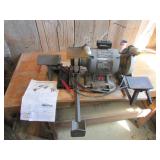 6" bench grinder & wolverine grinding jig on board