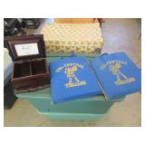 tri-central seat cushions & wooden box
