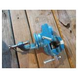 smaller blue bench vise