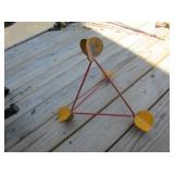 metal triangle target