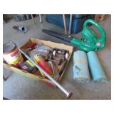 leaf blower,old door hardware & items