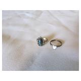 2-  .925 silver rings