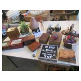 all wooden boxes,vase & decorator items