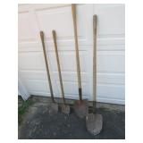 4 shovels