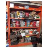 screws,nails,hardware & items on shelf