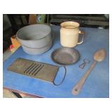 gray granite pan,coke bottle opener,collectibles