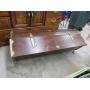 antique ontario drill co seed box w/cast iron ends
