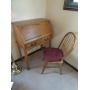american lifestyles oak dropfront desk w/chair