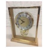 BRASS HOWARD MILLER CLOCK BRASS HOWARD MILLER CLOCK