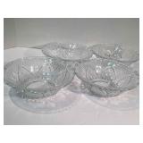 SET OF 4 VINTAGE KIM BOWLS W/ HEART PATTERN