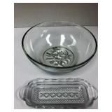 9" SALAD BOWL & BUTTER DISH