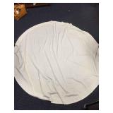 ROUND TABLE CLOTH WITH LACE BORDER