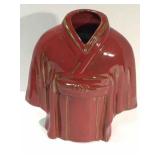 RED CERAMIC KIMONO VASE RED CERAMIC KIMONO VASE