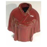 RED CERAMIC KIMONO VASE