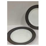 PYREX PLATES - SET OF 2 - TERRA COTTA PATTERN PYREX PLATES - SET OF 2 - TERRA COTTA PATTERN