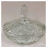 CRYSTAL CANDY DISH WITH LID CRYSTAL CANDY DISH WITH LID