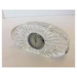 OVAL CUT CRYSTAL CLOCK