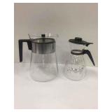 PYREX & TRI-COLLETTE VINTAGE GLASS COFFEE POTS PYREX & TRI-COLLETTE VINTAGE GLASS COFFEE POTS