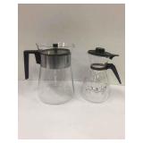 PYREX & TRI-COLLETTE VINTAGE GLASS COFFEE POTS