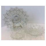 INDIANA GLASS "PETAL" PATTERN BOWLS INDIANA GLASS "PETAL" PATTERN BOWLS