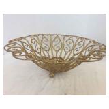 GUILDED METAL WIRE BOWL / BASKET