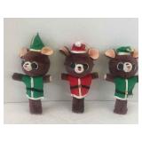 VINTAGE 3 BEAR ORNAMENTS VINTAGE 3 BEAR ORNAMENTS