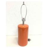 BURNT ORANGE & CHROME VINTAGE LAMP BURNT ORANGE & CHROME VINTAGE LAMP