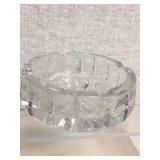 LARGE VINTAGE CRYSTAL ASHTRAY LARGE VINTAGE CRYSTAL ASHTRAY