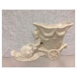 COVENTRY BABY CHERUB SNAIL CARRIAGE PLANTER