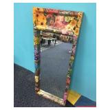 FLORAL DECOUPAGED MIRROR