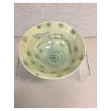 HANDPAINTED SIGNED BOWL LA FEMME INSPRITICE" HANDPAINTED SIGNED BOWL LA FEMME INSPRITICE"