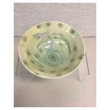 HANDPAINTED SIGNED BOWL LA FEMME INSPRITICE"