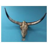 TEXAS LONGHORN SKULL - 38" SPREAD - FIRE PATINA