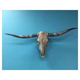 TEXAS LONGHORN SKULL - 64" SPREAD - FIRE PATINA