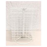 SPINNING WHITE WIRE RETAIL DISPLAY RACK SPINNING WHITE WIRE RETAIL DISPLAY RACK