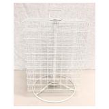 SPINNING WHITE WIRE RETAIL DISPLAY RACK