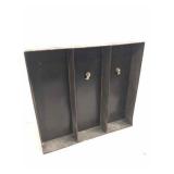 RUSTIC METAL DIVIDED MAGNETIC CLIP DISPLAY SHELF RUSTIC METAL DIVIDED MAGNETIC CLIP DISPLAY SHELF