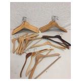WOODEN HANGERS - LOT OF 27 WOODEN HANGERS - LOT OF 27