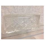 STUNNING CRYSTAL BUTTER DISH STUNNING CRYSTAL BUTTER DISH